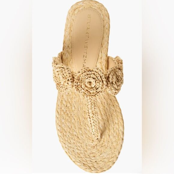 Stuart Weitzman Magnolia         T-Strap Flip Flops - Picture 1 of 12
